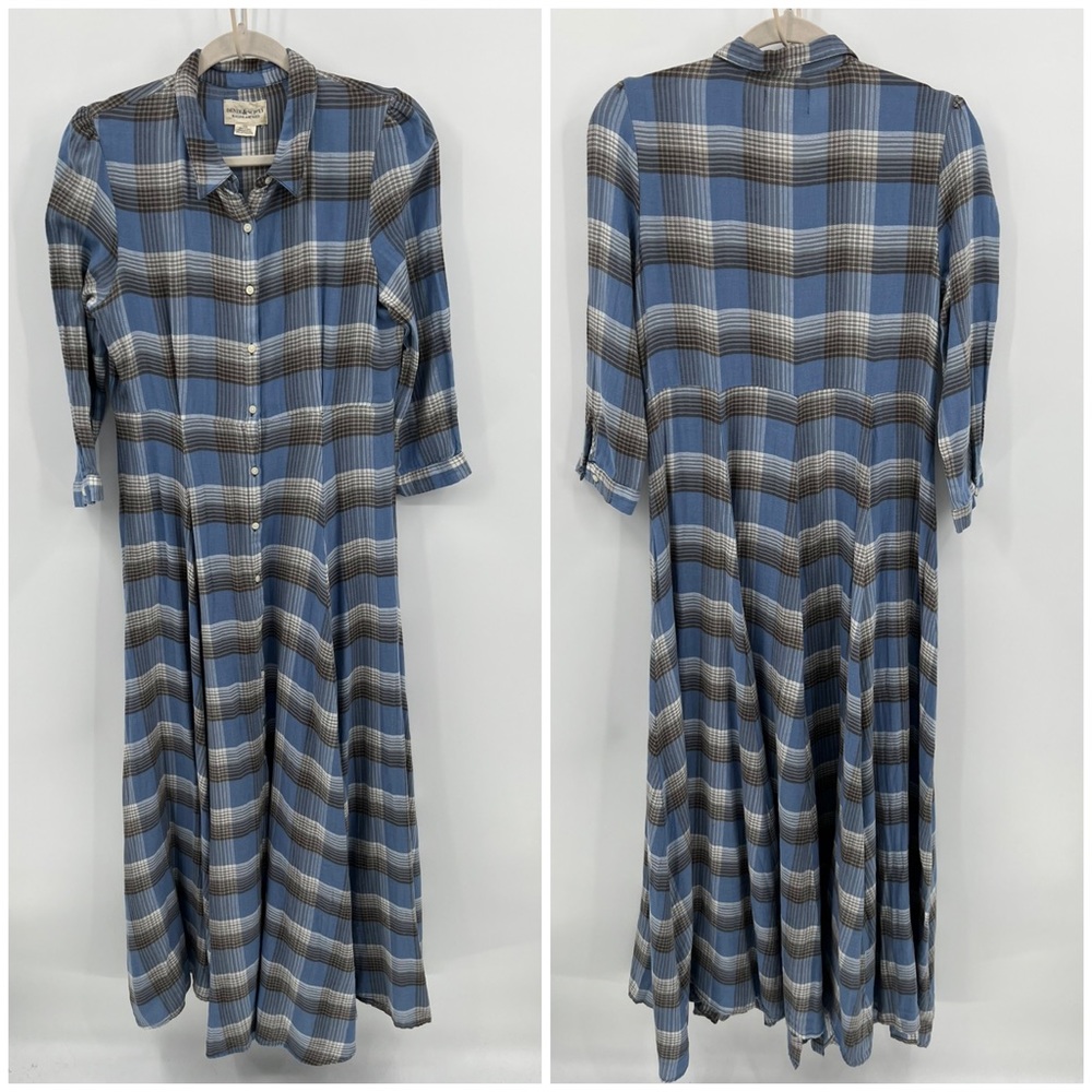 Ralph Lauren Denim & Supply plaid godet maxi dress